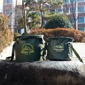 ( )접이식 캠핑 설거지 낚시 바스켓 물통 소형 10L