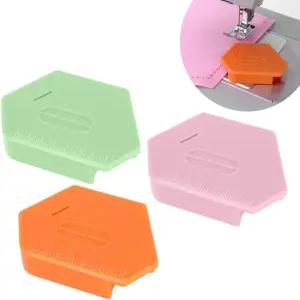 재봉틀용 3팩 마그네틱 솔기 가이드 저울이 있는 다기능 다각형 헤머 범용 재봉 퀼팅 용품 액세서리