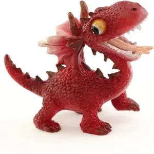 탑 컬렉션 미니어처 요정 정원 및 테라리움 미니 레드 드래곤 피규어