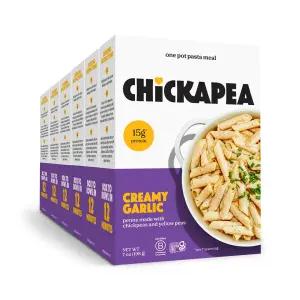 치카페아 원팟 치크피 파스타 - 크리미 갈릭 7온스(6팩)