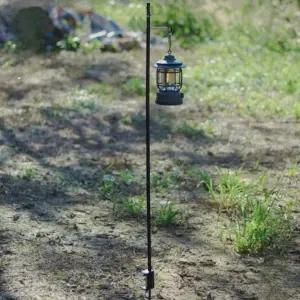 (색상 한방향)테이블 랜턴 걸이 스탠드 거치대 파일드라이버 다용도 멀티 백패킹 차박 캠핑 여행 피크닉 낚