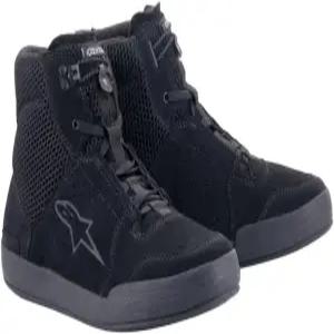 알파인스타즈 크롬 에어 슈즈 통풍 캐주얼 모터사이클 CE 인증 10 블랙/블랙