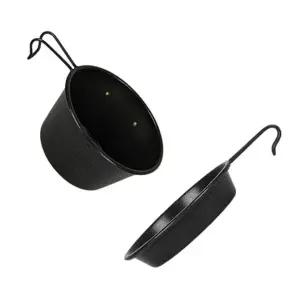 ( )카즈미 시에라컵 캠핑 식기 스텐 컵 접시 블랙 2p