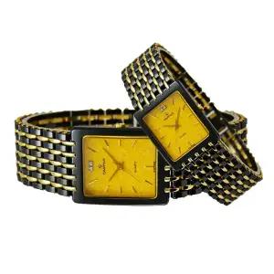 카리타스 고품격 다이아몬드 지르코늄 커플 선물 명품 예물 고급 사각 손목 시계 / C77