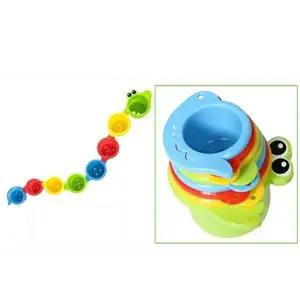[플레이그로]신생아 영유아 목욕 물놀이 장난감 악어 완구 컵쌓기-WBF2C5C