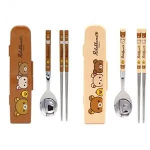 ( )슬림 케이스 캐릭터 랜덤 수저통 휴대용 식기 케이스 수저 굿즈 도시락용