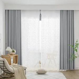 지나송 셀레네 암막커튼+볼로프+코디커튼+커튼봉 중형