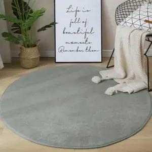 거실 침실 단모 원형 러그 카페트 소형 대형 160cm