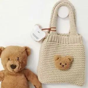 어린이 숄더백 아동 뽀글이 유아 니트 여아 숄더백 귀여운 핸드백