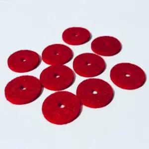 유니버설 재봉틀 스풀 핀 나사산 펠트 패드. 내구성이 뛰어난 빨간색 10개 팩 - 켄모어에 맞으며 페더급과