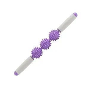 ( )돌기 롤링 마사지 스틱 회전 지압 마사지 봉 휴대용 셀프