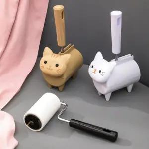 컴팩트 고양이 돌돌이 귀여운 돌돌이 테이프 클리너 휴대용 먼지 제거