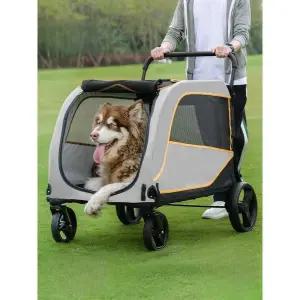 대형견 웨건 접이식 리트리버 애견웨건 유모차 강아지