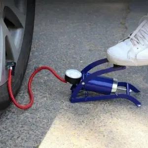 ( )휴대용 발 펌프 압력게이지 자전거 펌프 자전거용 자동차 공기주입기 타이어