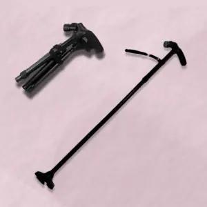 ( )휴대용 접이식 지팡이 안전 노인용 지팡이 어르신 5단 선물