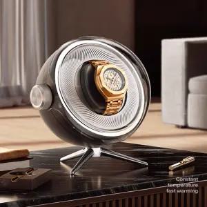 우주선 워치와인더 오토매틱 1구 조명 무소음 조절 3단 2구