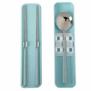 ( )휴대용수저 전용케이스 도시락 수저 젓가락 수저세트 (블루) DP76335