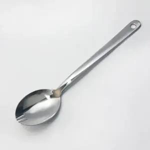 ( )군용 포크스푼 수저 겸용 캠핑 등산 야외 식기 휴대용 스푼 포크 일체형 식사