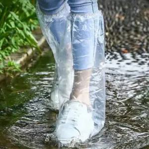 (제품선택 방수커버 10p 세트)휴대용 일회용 비닐 장화 레인 일회용 용신 신발 커버 진흙길