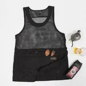 메쉬 앞치마 여름 앞치마 하프 망사 작업용 주방 카페 요리 조절