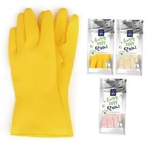 고무 장갑 설거지 장갑 도톰한 위생 짧은 가정용 주방 세척 생활용 그리드 미끄럼 주방용 무늬 안전 패턴