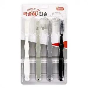 칫솔 양치 이빨 플라그 제거 칫솔 세면도구 미세모 4P