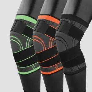 무릎 보호 기능성 2중 압박 찍찍이 스포츠 용품 낱개