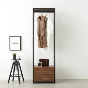 [우아미가구]유서 드레스룸 맞춤 행거 2단 서랍장 600