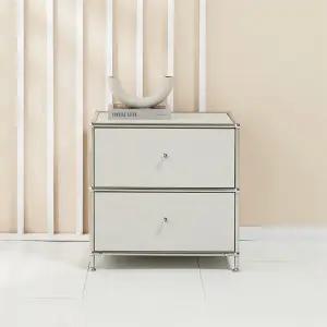 [우아미가구]디유 모듈 스틸 2단 서랍장 600