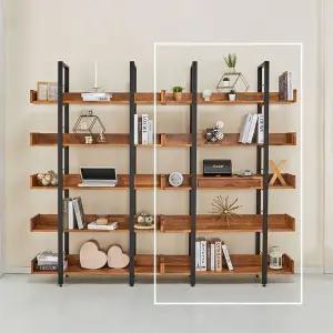 [우아미가구]유예 멀바우 원목 1200 스틸 서랍 장식장