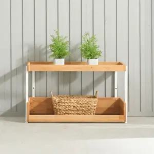 [우아미가구]카나 엘다 원목 2단 선반장 800