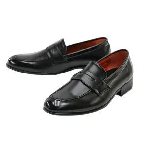 [라일리] Rly 탑라인 앞코 반유광 남자 로퍼-블랙 신사화 정장