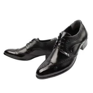 [라일리] Rly 클래식윙팁 타공패턴 남자 정장구두(블랙) 신사화