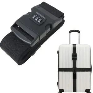 [라일리] Rly 십자형 캐리어 잠금 여행용 수하물 벨트 고정