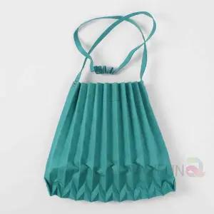 [라일리] Rly 플리츠 크로스백 터키블루 아코디언백 가벼운가방