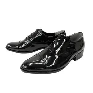 [라일리] Rly 반짝이는광택 발편한 구두(블랙) 우레탄창 정장화