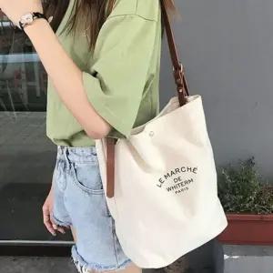 [라일리] Rly 레터링 여성 캔버스백 크로스 배색 캔버스백 데일