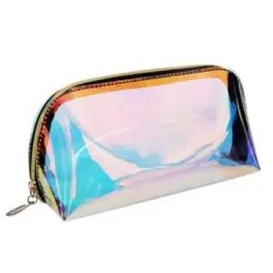 [라일리] Rly 메이크업 화장품 파우치 레인보우 반원형 파우치