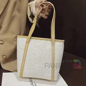 [라일리] Rly 모모 숄더백 베이지 여름캔버스백 대학생쇼퍼백 사