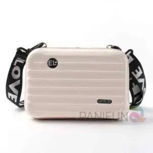 [라일리] Rly 캐리어 미니크로스백 핑크베이지 소형크로스백 여성