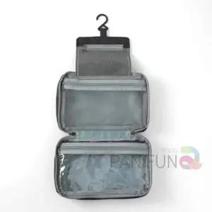 [라일리] Rly 3단 사각파우치 블랙 워시백 3단파우치 이너파우