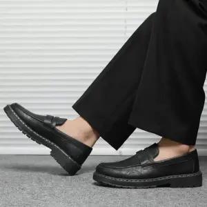 [라일리] Rly 모던 클래식 정장구두 남성 레더 플랫 로퍼