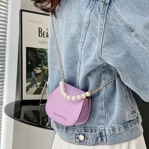 [라일리] Rly 캐주얼 미니 핸드백 여자 숄더백 퍼플 토트백