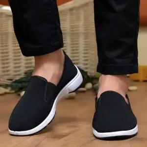 [라일리] Rly 남자 슬립온 슈즈 운동화 스니커즈 캐주얼화 블랙