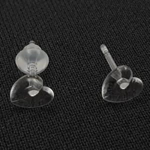 [라일리쥬얼리] Rly 10P 하트 피어싱 귀걸이 실리콘 투명