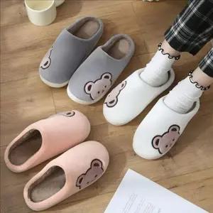 [라일리] Rly 따뜻한 겨울 극세사 슬리퍼 캐릭터 남성 털 실내