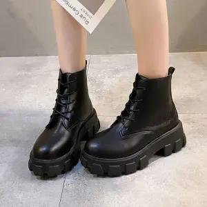 [라일리] Rly BS 빅사이즈 와플통굽 키높이 여성 모던 레더