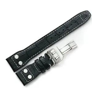 시계줄 SDH1BK-22mm 와일드 가죽 손목시계 스트랩 끈 밴드 시계밴드