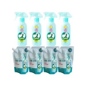 온더바디 코튼풋 발을씻자 풋샴푸 레몬 385ml+리필500ml (총8개)