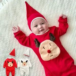 우주복 루돌프 사슴코 모자세트 300143